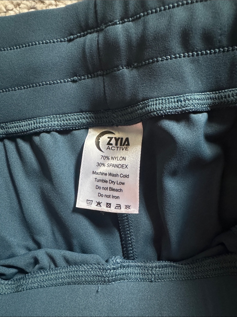 ZYIA Teal Peak Zipper Joggers - Picture 2 of 3